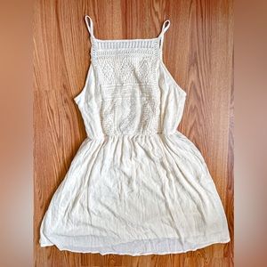 Sleeveless White Dress